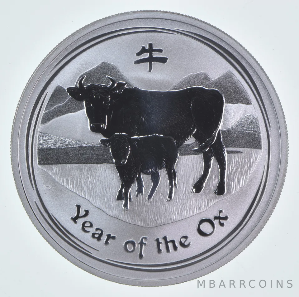 2009 P Australia 1 Dollar Silver Year Of The Ox 1 Oz Silver