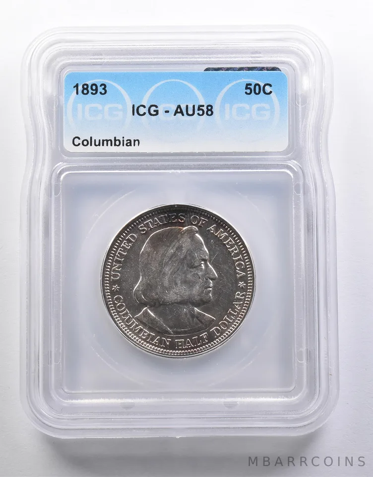 1893 Columbian Exposition Half Dollar AU58 ICG *6565