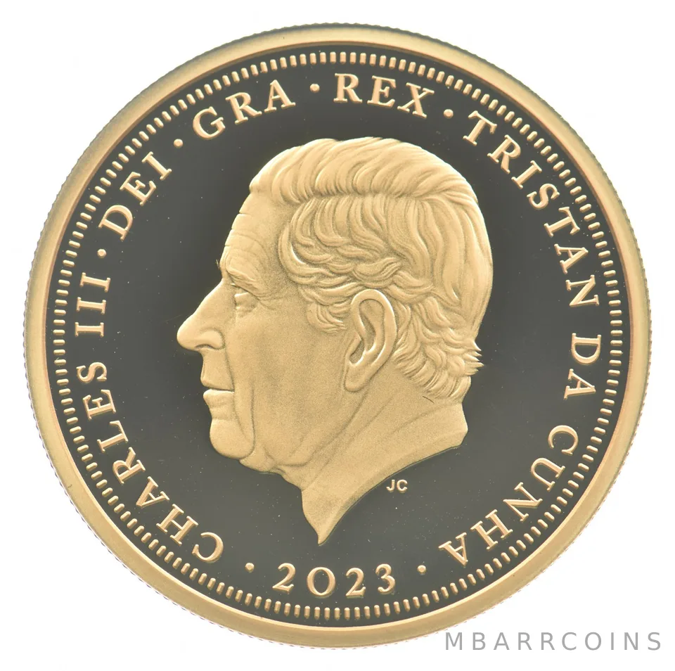 2023 Great Britain Gold Double Sovereign Charles III Coronation 7.9 Grams *4486