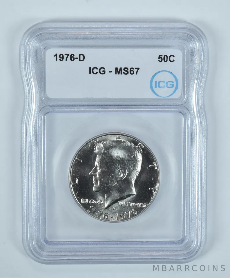 1976-D Kennedy Half Dollar MS67 ICG