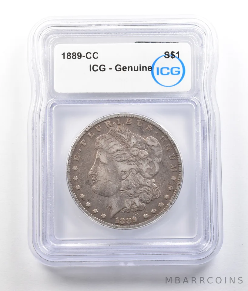 1889-CC Morgan Silver Dollar Genuine ICG *0734