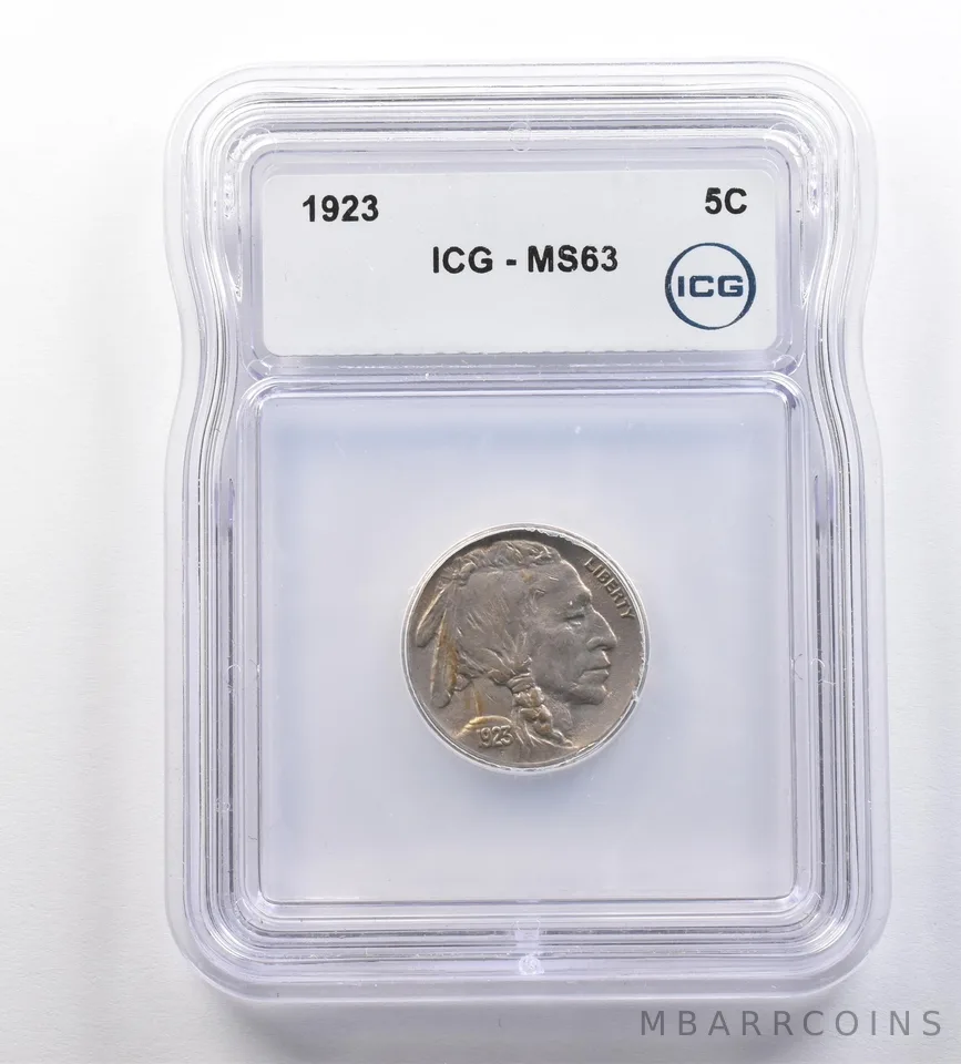 1923 Indian Head Buffalo Nickel MS63 ICG *2490