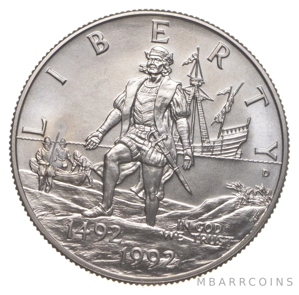 1992-D Unc Columbus Commemorative Half Dollar