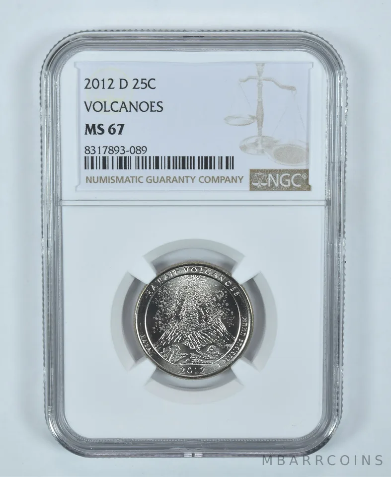 2012-D Washington Quarter ATB Volcanoes America The Beautiful MS67 NGC