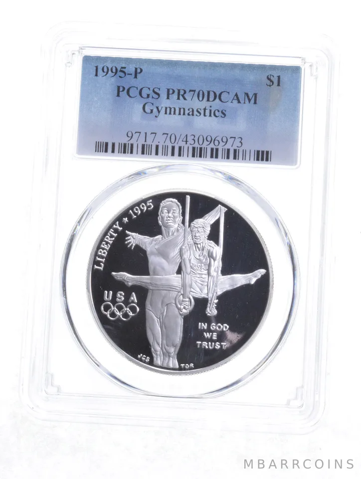 PR70 DCAM 1995-P XXVI Olympiad - Gymnastics Commemorative Dollar - PCGS *5912