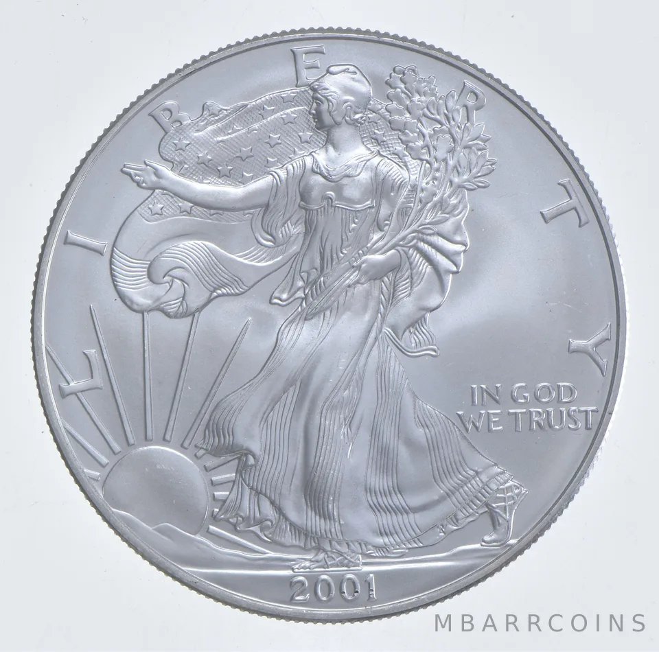 Better Date 2001 American Silver Eagle 1 Troy Oz .999 Fine Silver *615