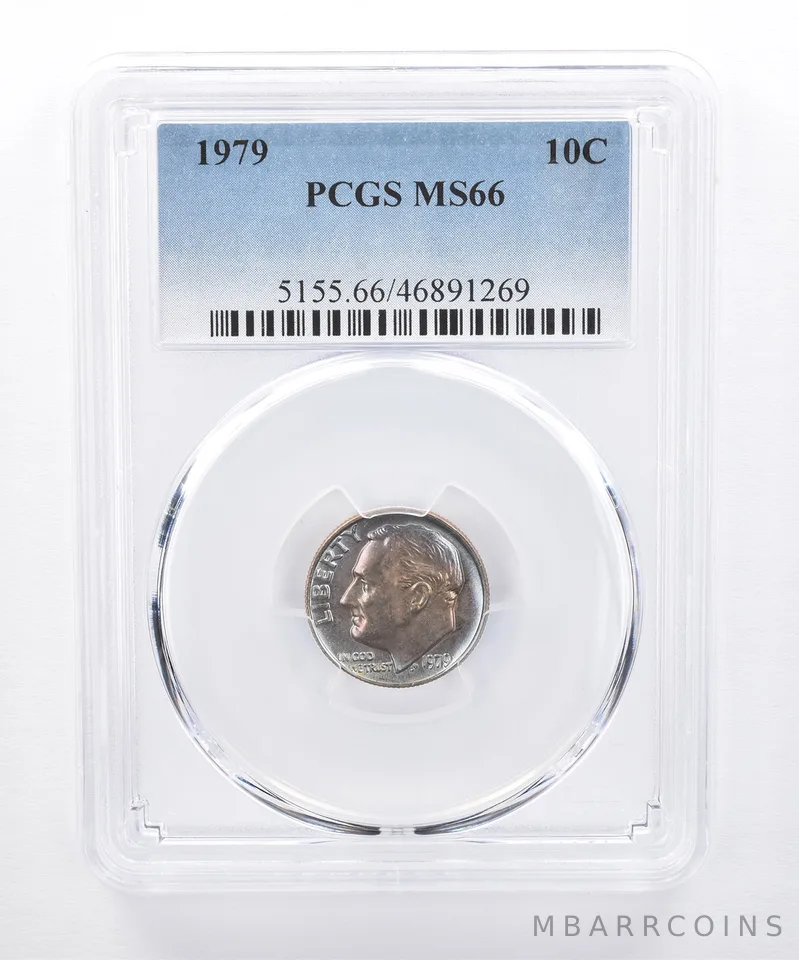 1979 Roosevelt Dime MS66 PCGS Beautiful Tone *8294