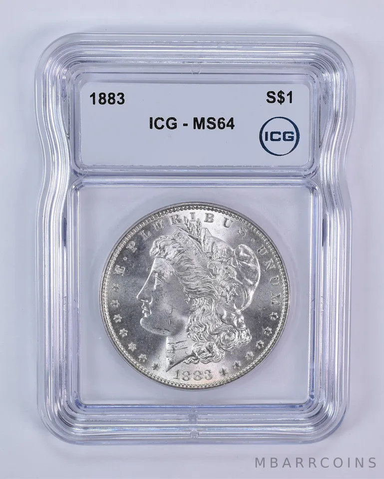1883 Morgan Silver Dollar MS64 ICG