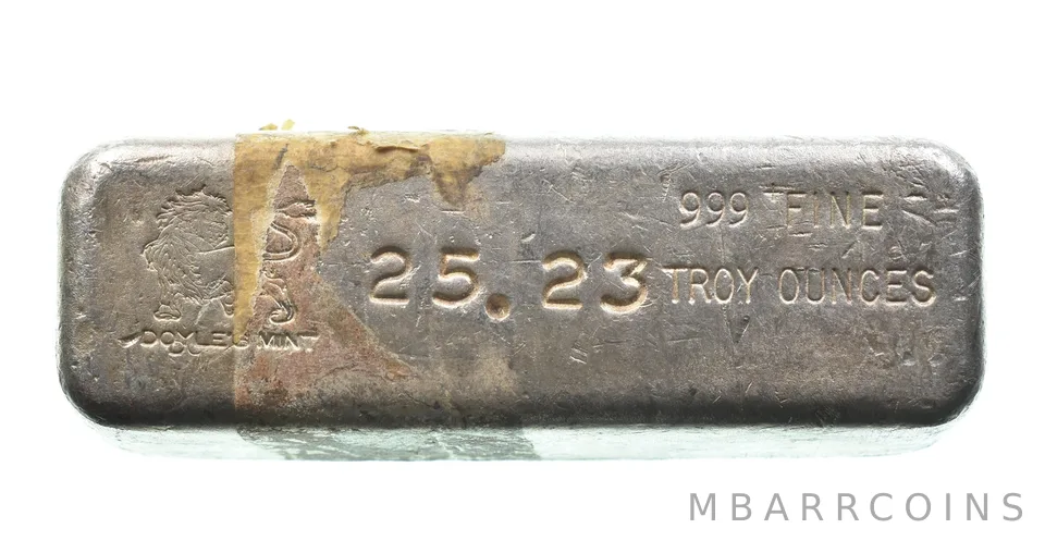 25.23 Troy Oz Silver Bar Doyle Mint *2588