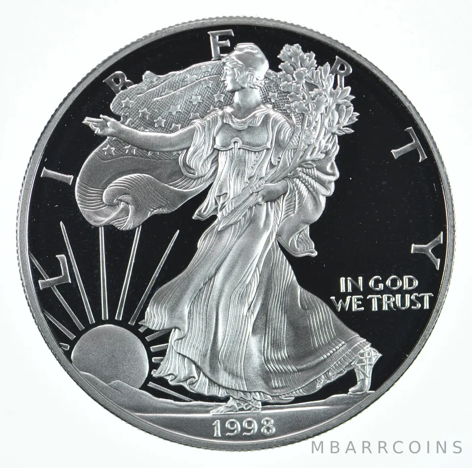 1998-P American Silver Eagle Proof Coin 1 Oz