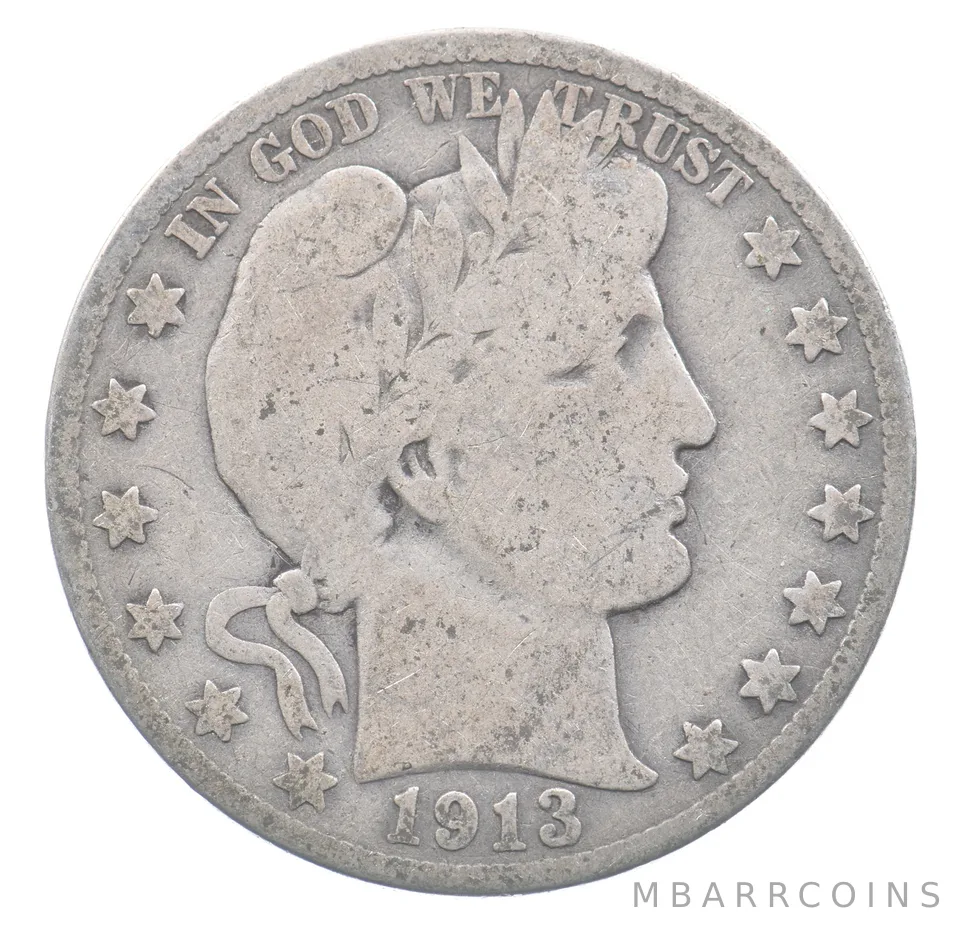 1913-S Barber Half Dollar *9173