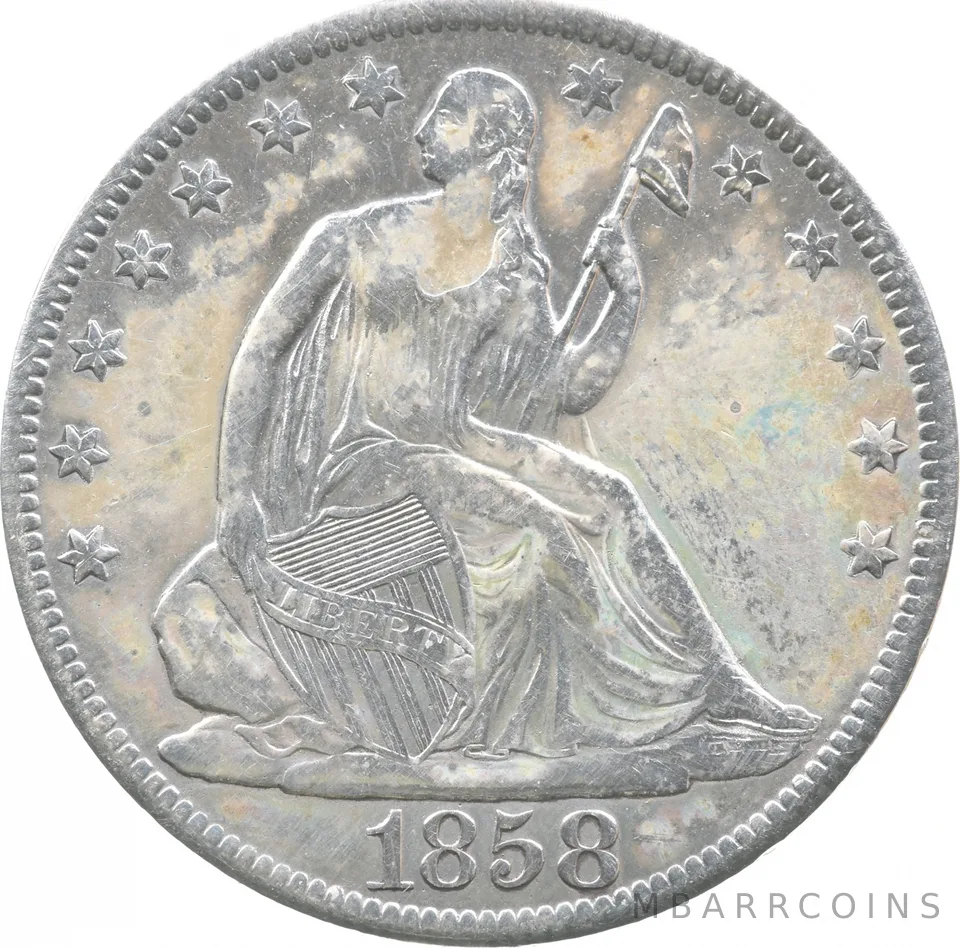 1858-O Seated Liberty Half Dollar *7587