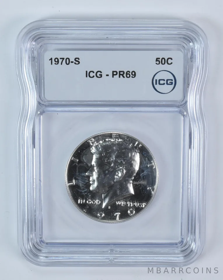 1970-S Kennedy Half Dollar PR69 ICG