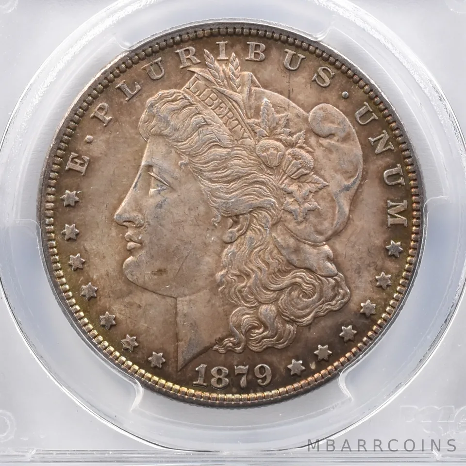 1879 Morgan Silver Dollar MS63 PCGS Beautiful Tone *2384