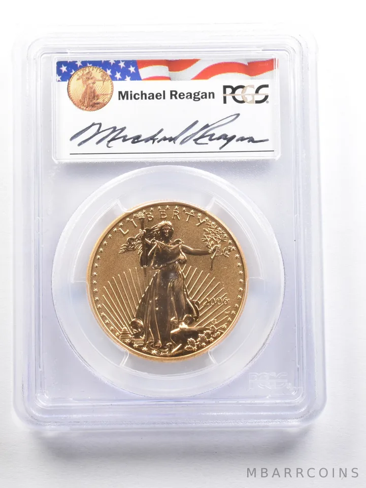 2006-W $50 American Gold Eagle Michael Reagan Reverse PR70 PCGS *6080