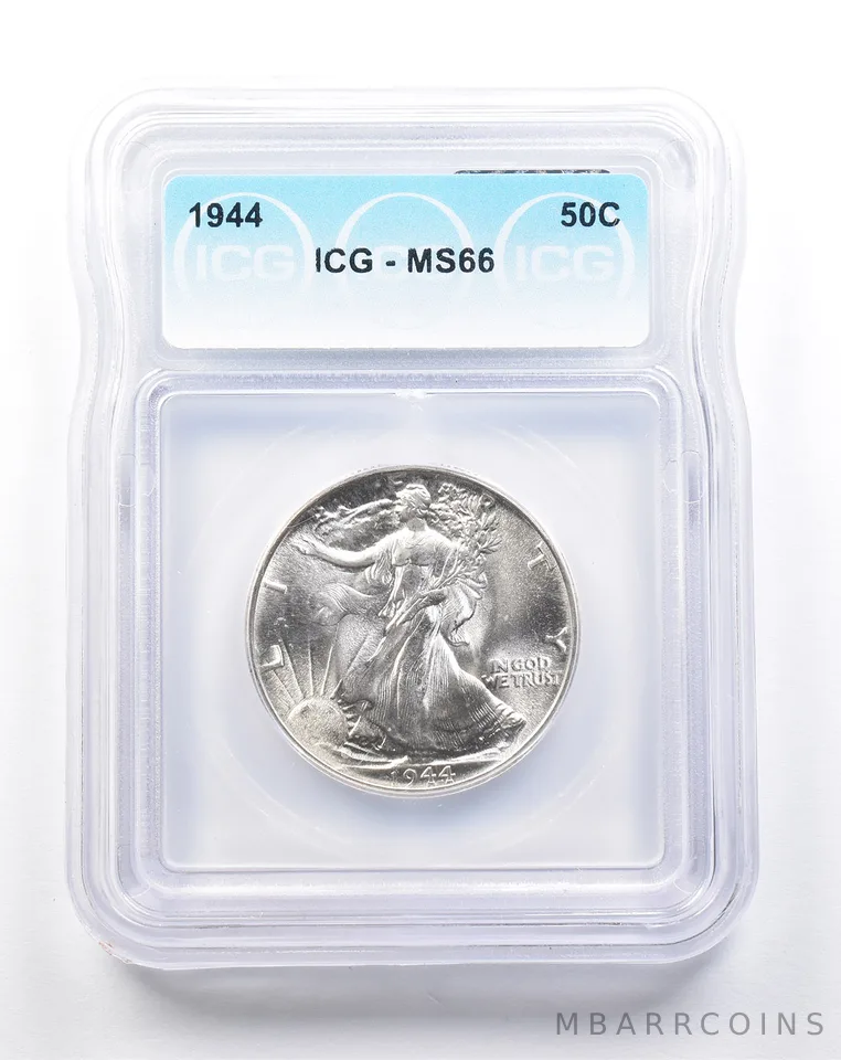 1944 Walking Liberty Half Dollar MS66 ICG *2171
