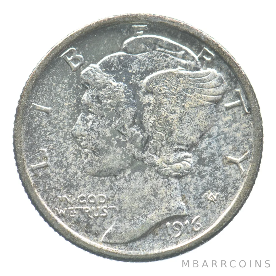 1916 Mercury Dime *6847