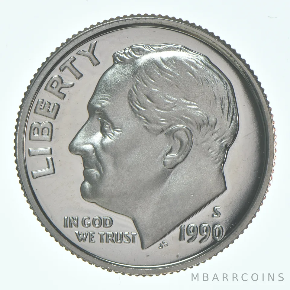 1990-S Roosevelt Dime CLAD Proof