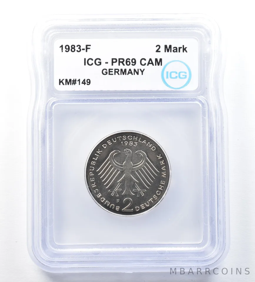 1983 F Germany 2 Mark KM#149 PR69 CAM ICG *8908