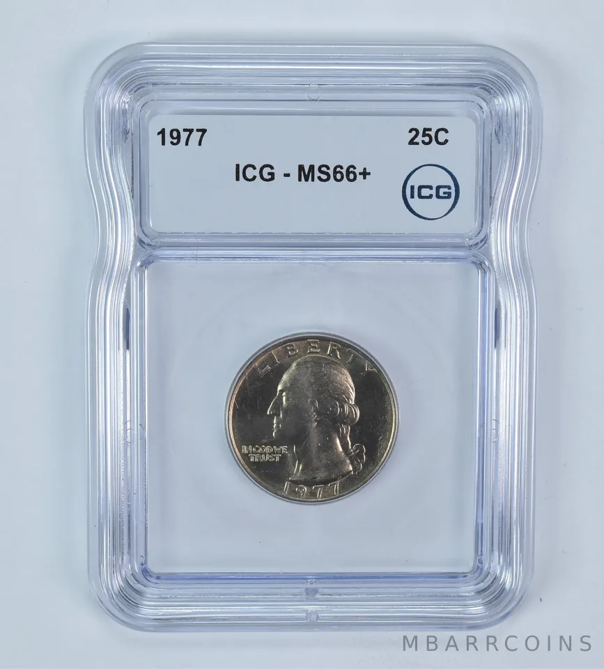 1977 Washington Quarter MS66+ ICG