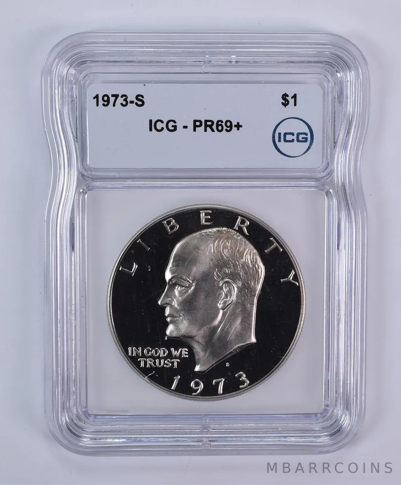 1973-S Eisenhower $1 PR69+ ICG