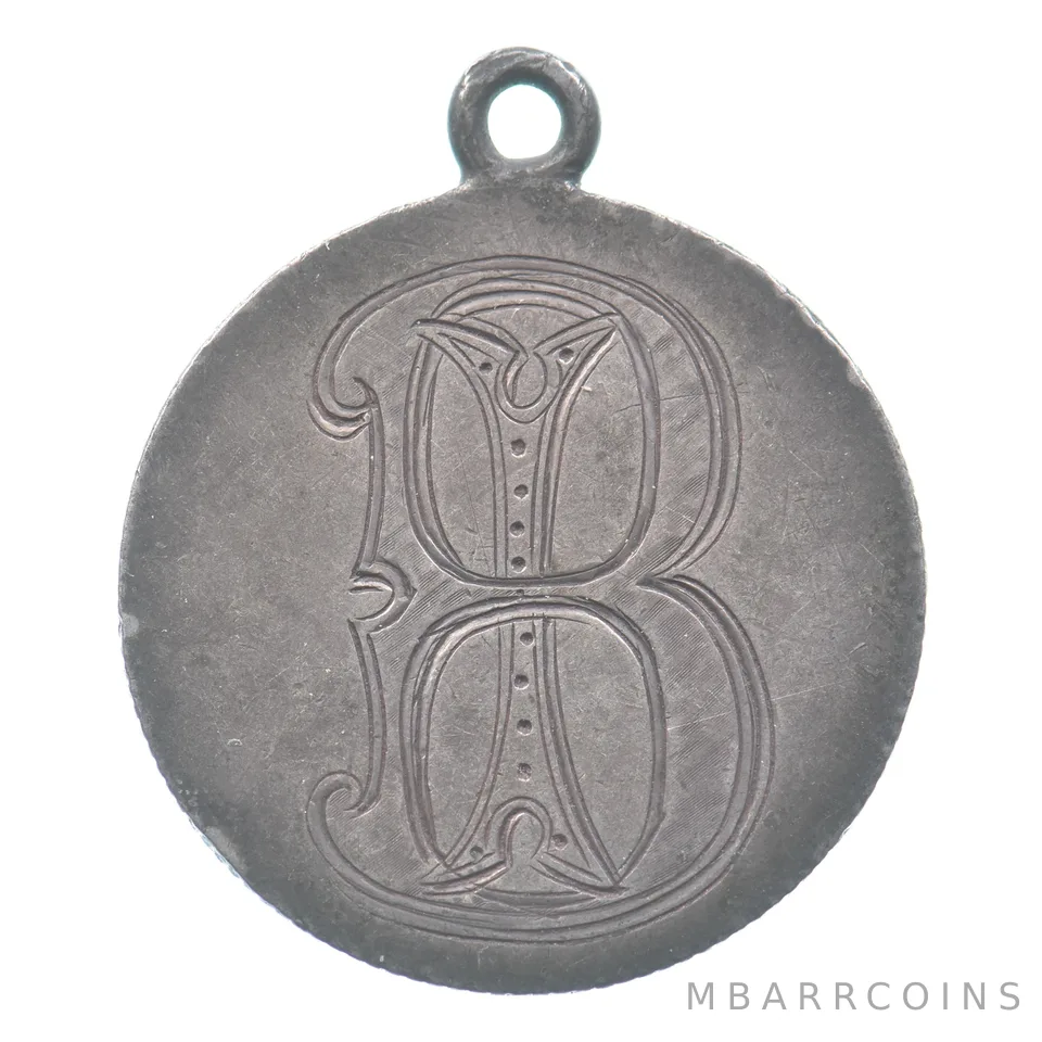 1877 Seated Liberty Quarter Love Token BI a8588
