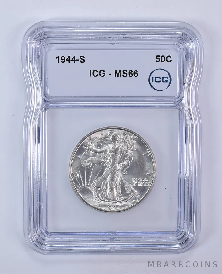 1944-S Walking Liberty Half Dollar MS66 ICG