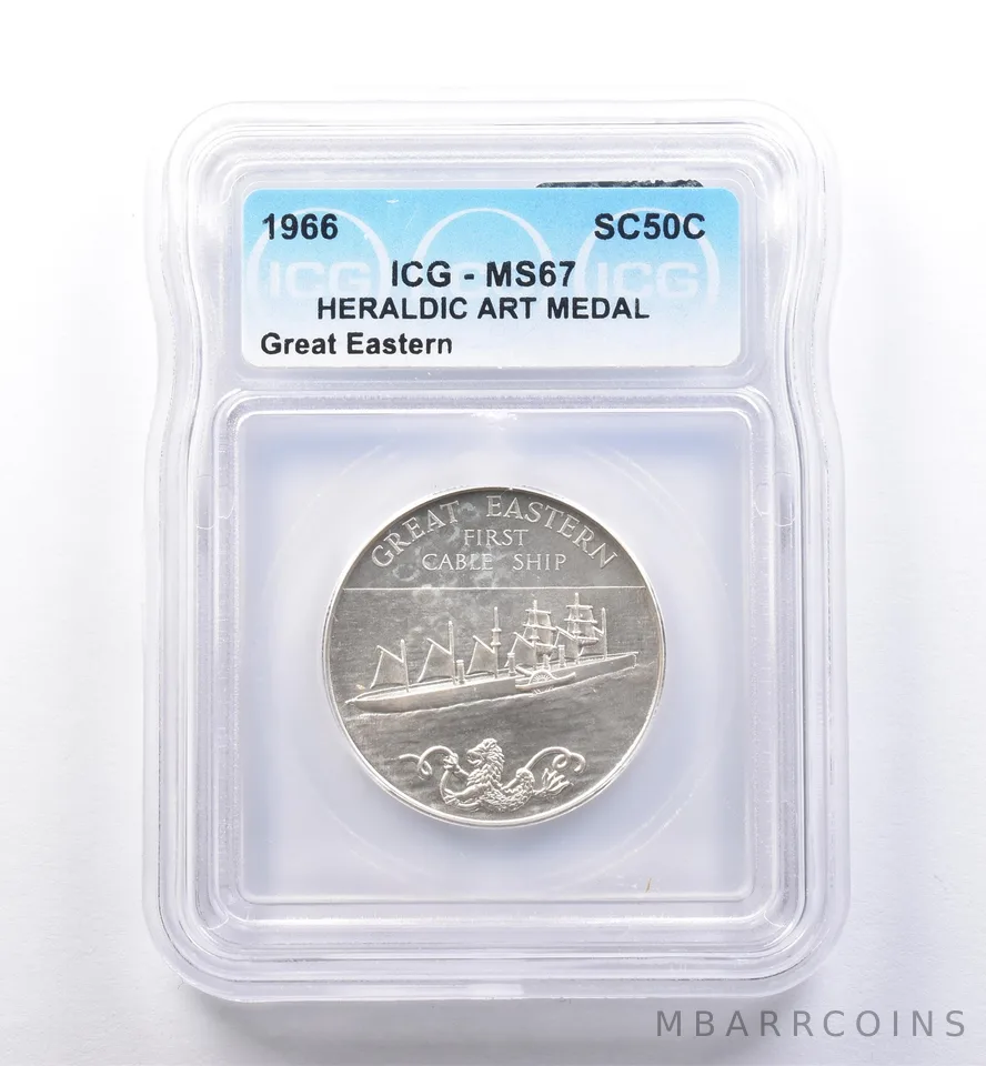 1966 So Called Half Dollar Great Eastern MS67 ICG *8404