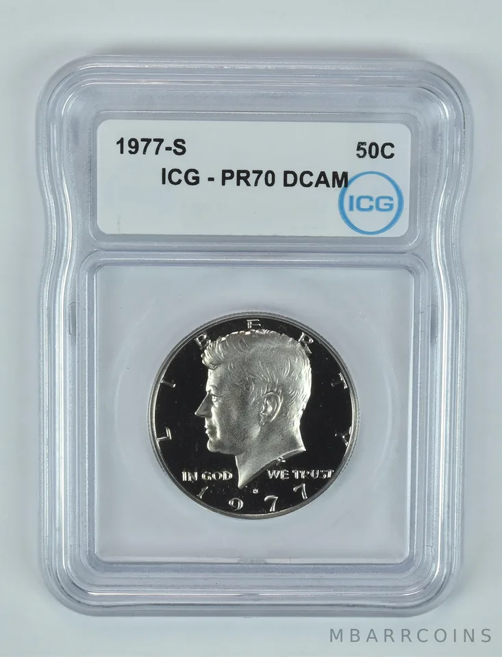 1977-S Kennedy Half Dollar PR70 DCAM ICG