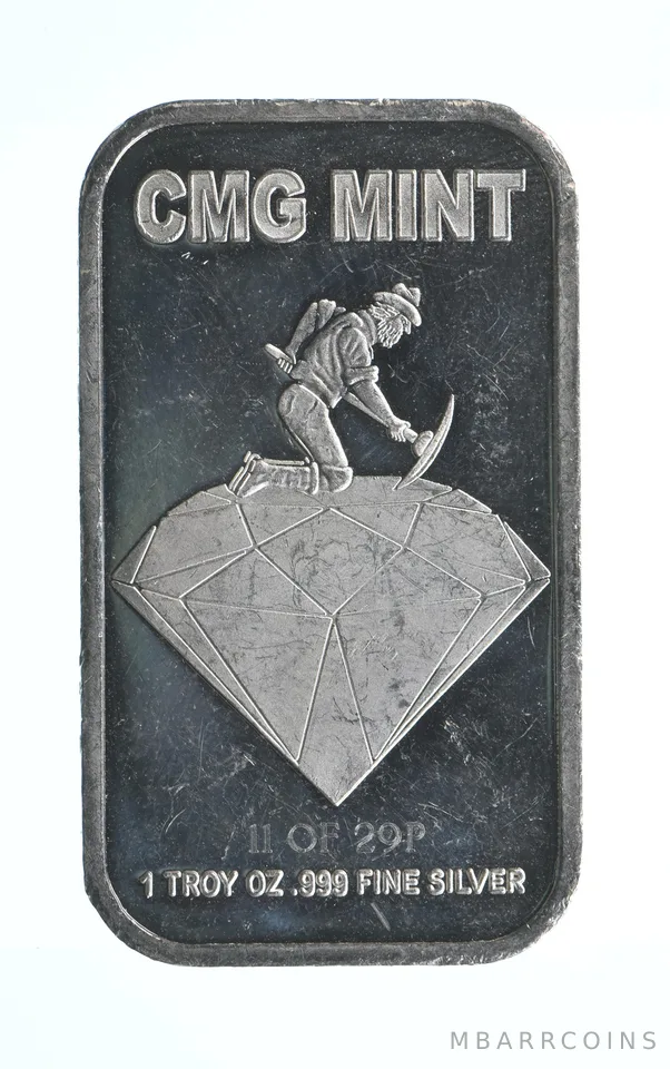 1 Troy Oz Silver Art Bar The Dream CMG Mint *9725