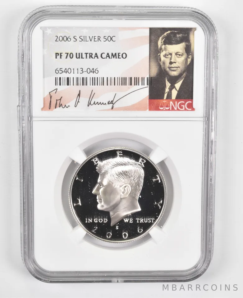 2006-S Kennedy Half Dollar SILVER PF70 UCam - NGC Special Lbl
