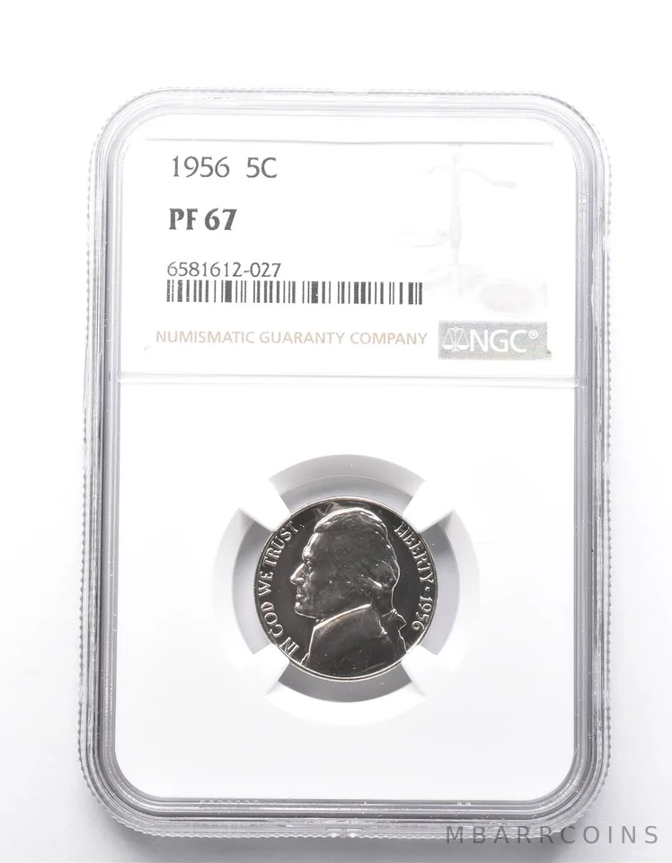 PF67 1956 Jefferson Nickel NGC *9869