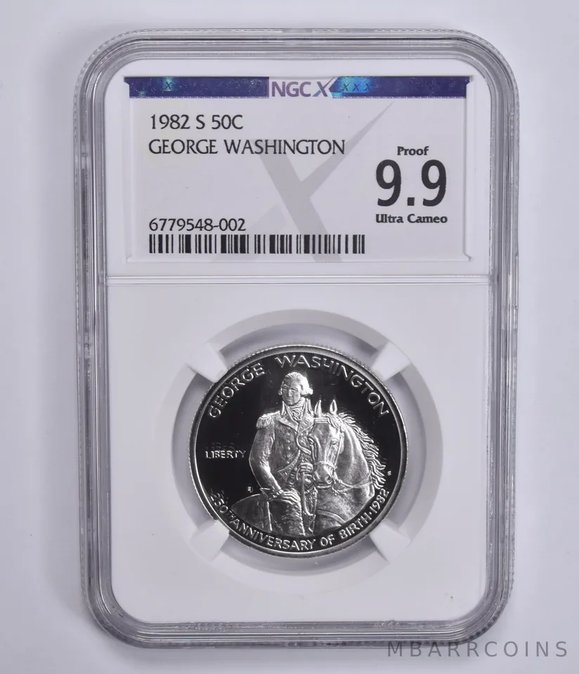 1982-S George Washington Commemorative Half Dollar Proof 9.9 UCam NGC NGCX