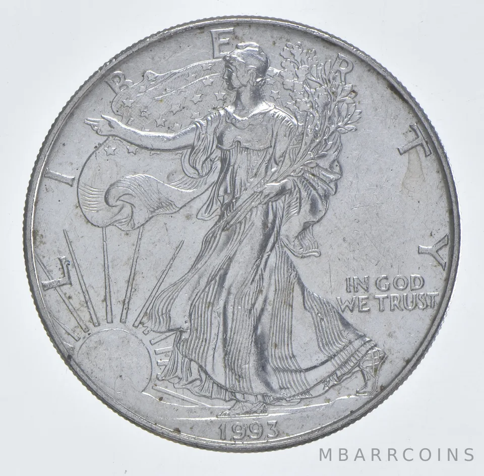Better Date 1993 American Silver Eagle 1 Troy Oz .999 Fine Silver *083