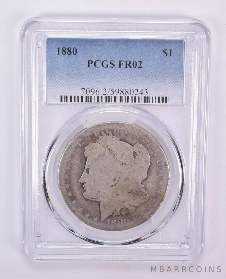 1880 Morgan Silver Dollar FR02 PCGS Blue Label Lowball