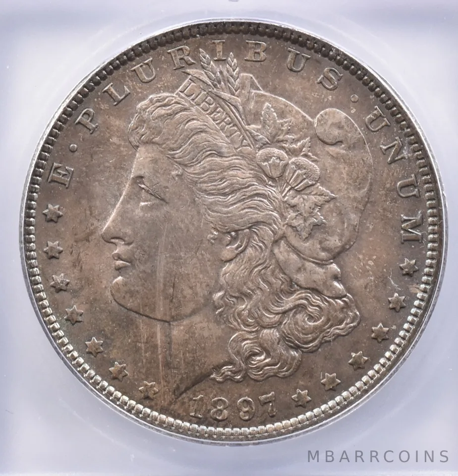 1897 Morgan Silver Dollar MS64 ICG Beautiful Tone *2404