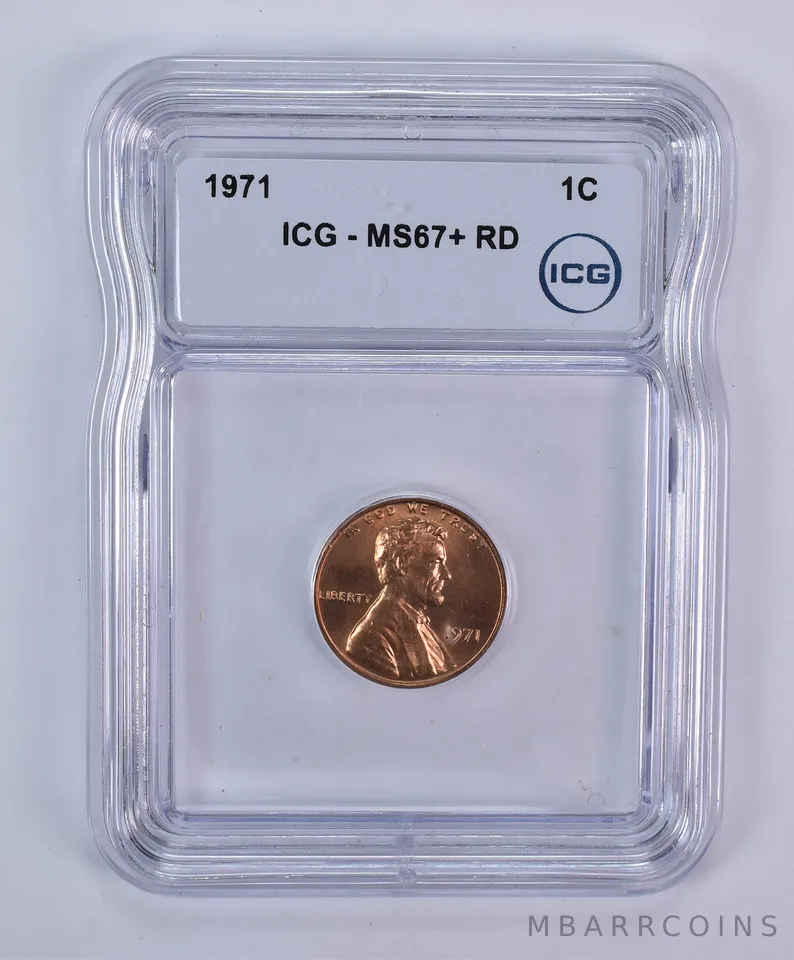 1971 Lincoln Memorial Cent MS67+ RD ICG