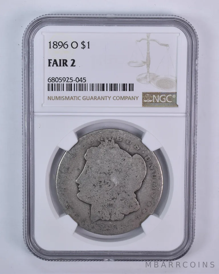 1896-O Morgan Silver Dollar Fair 2 NGC Lowball