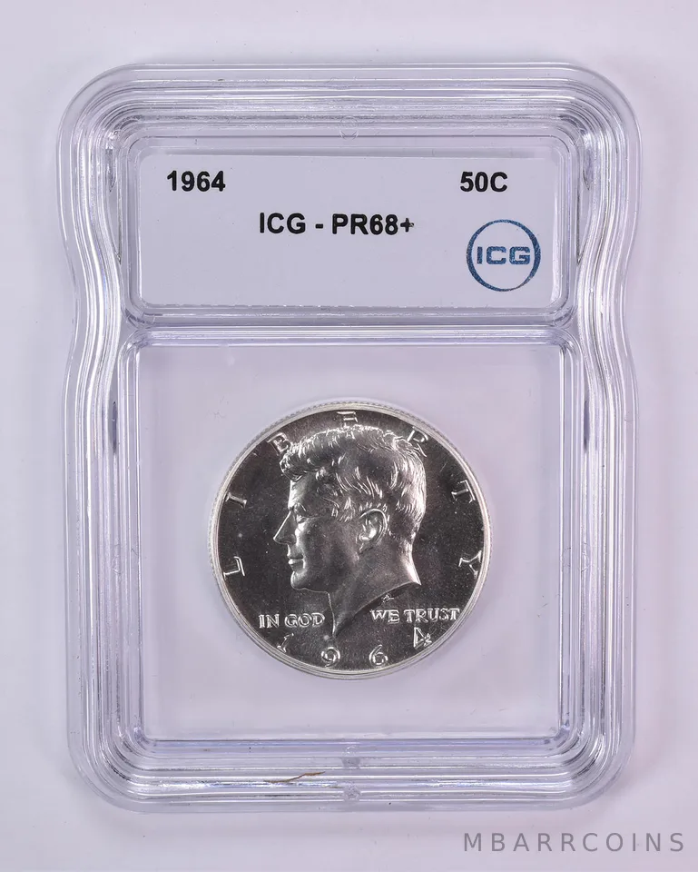 1964 Kennedy Half Dollar PR68+ ICG