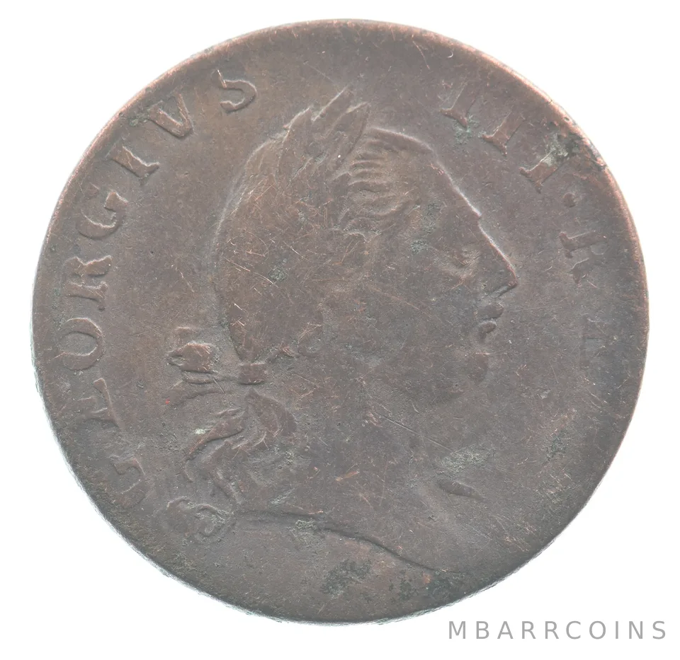 1773 Virginia Half Penny Colonial Copper *4469