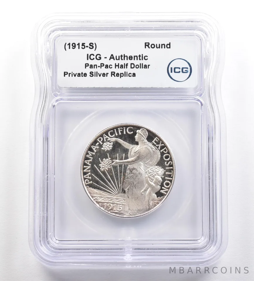 (1915-S) Panama-Pacific Commemorative Gallery Silver Half Dollar ICG *4272