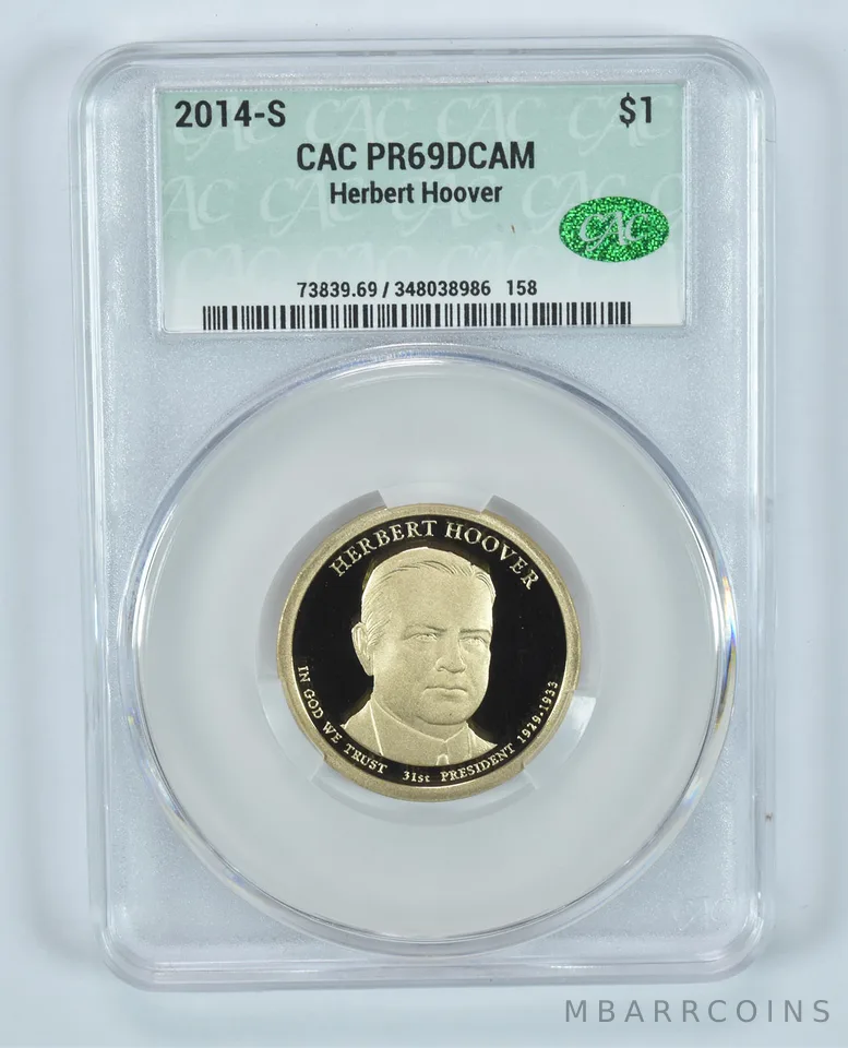 2014-S Presidential $1 Herbert Hoover PR69 DCAM CAC CACg