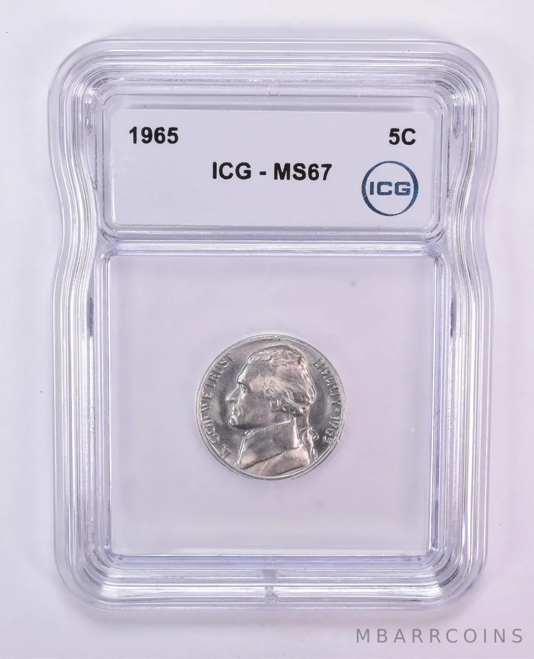 1965 Jefferson Nickel MS67 ICG