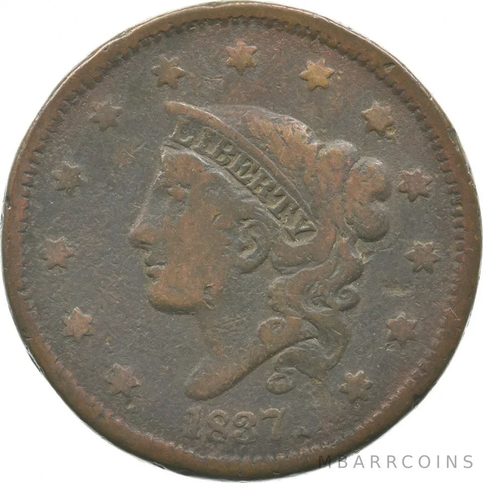 1837 Liberty Head Large Cent a2336