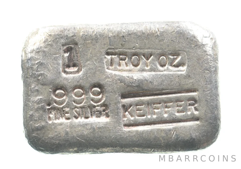 1 Troy Oz Silver Bar Keiffer *0754