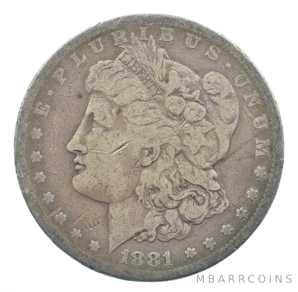 Early - 1881-S Morgan Silver Dollar - 90% US Coin *890