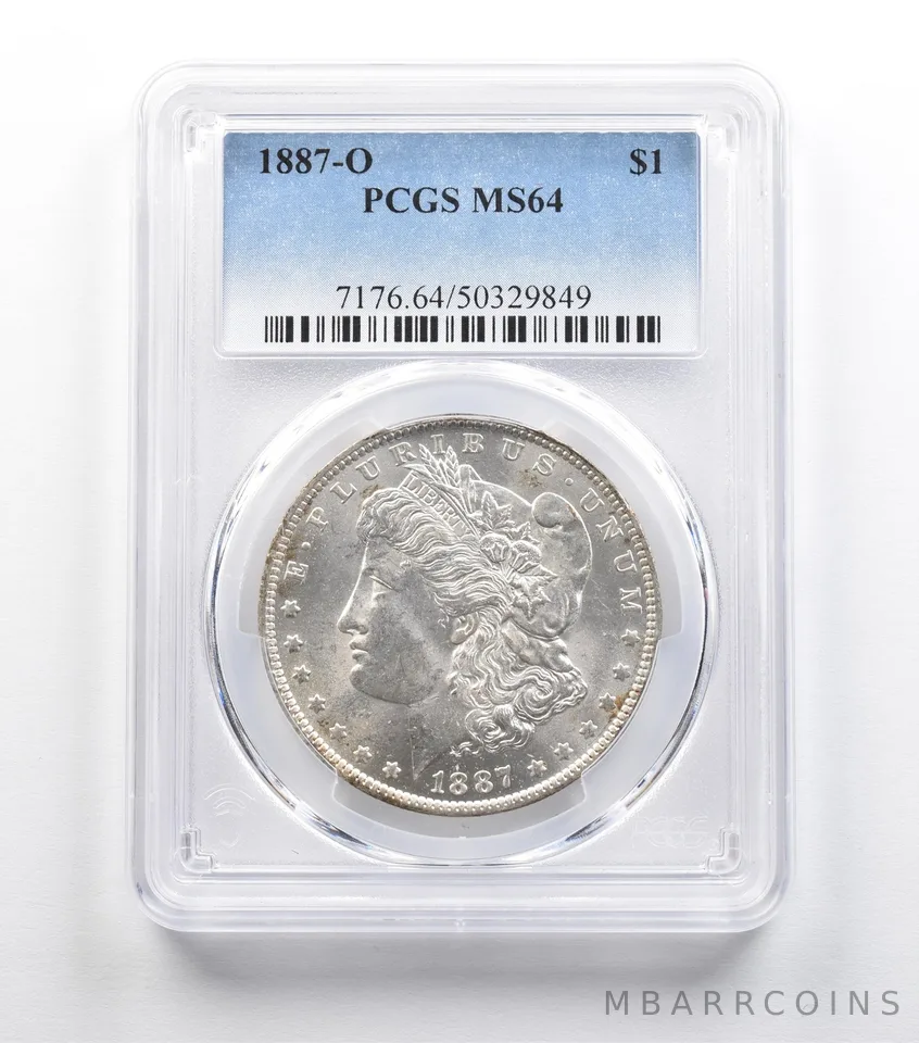 1887-O Morgan Silver Dollar MS64 PCGS *9174