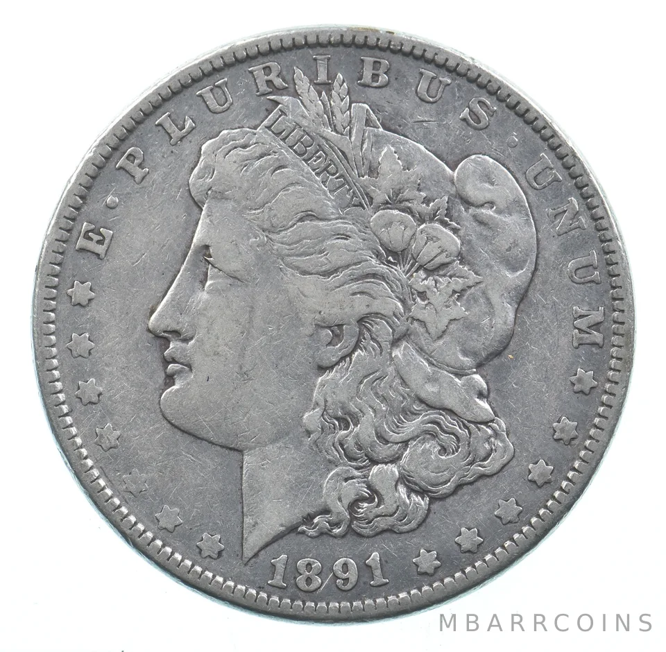 Early - 1891 Morgan Silver Dollar - 90% US Coin *769