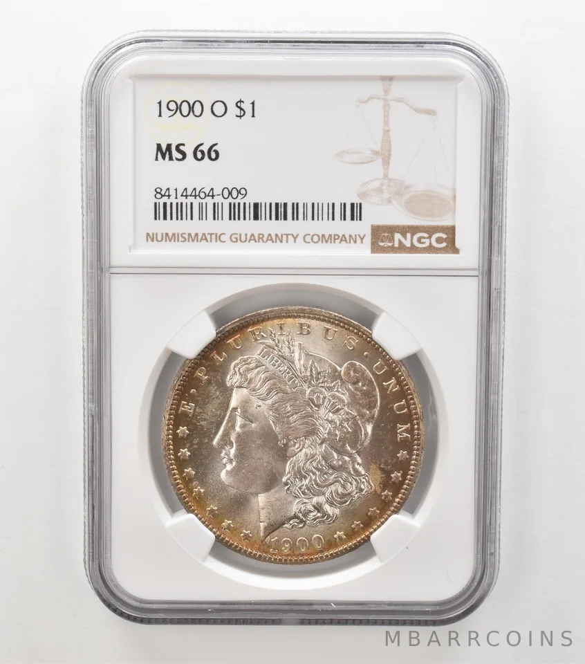 1900-O Morgan Silver Dollar MS66 NGC Beautiful Tone a6895