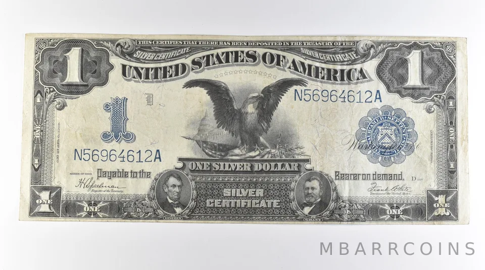1899 $1 United States Black Eagle Silver Certificate Large Note FR#236 *0760